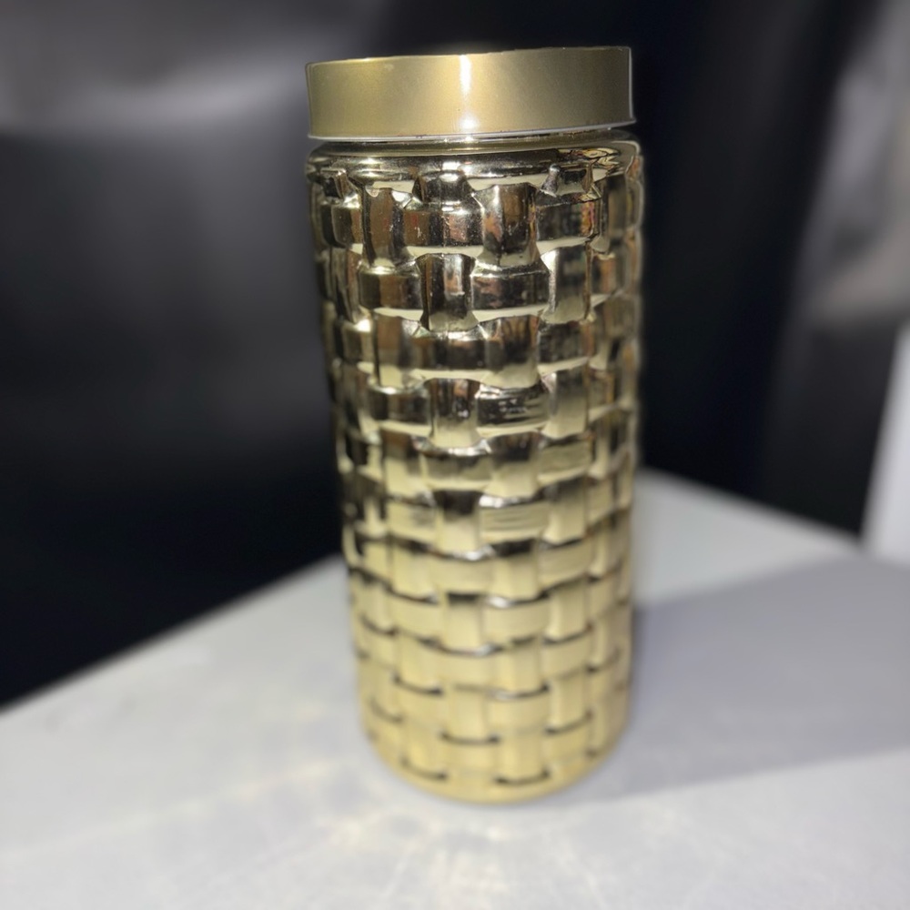 Gold Decorative Canister - Home Accents